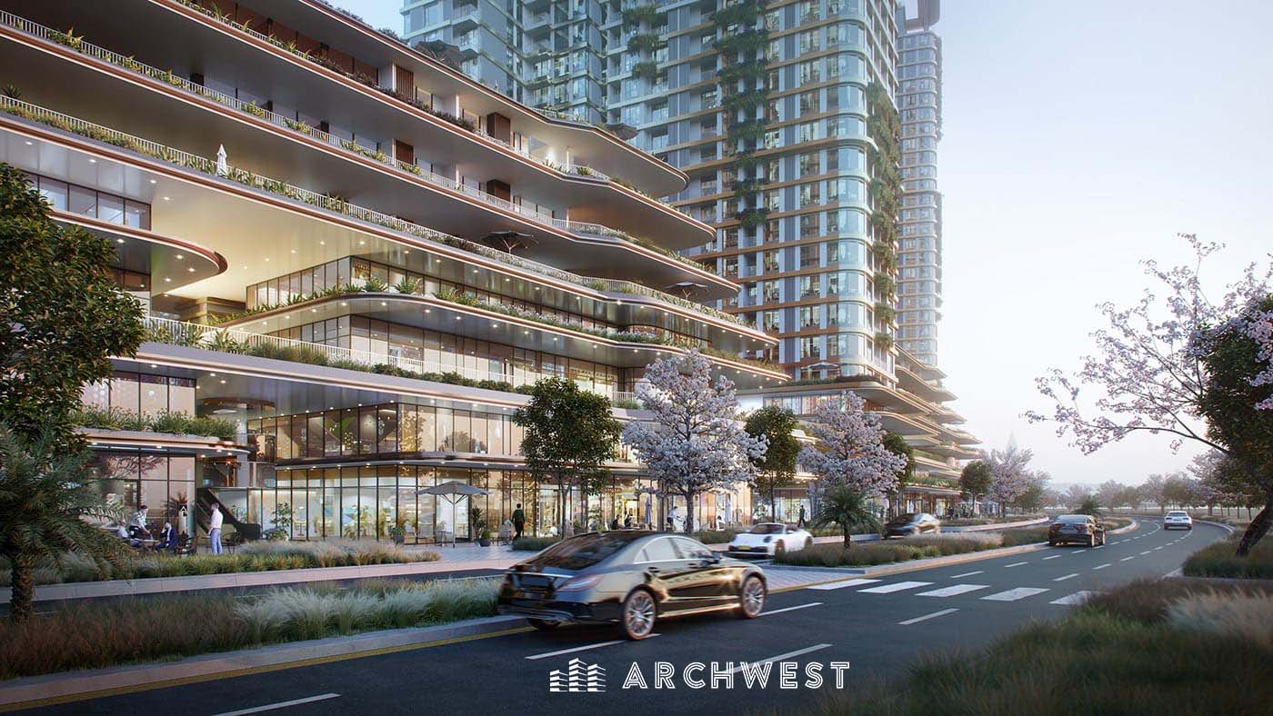 11. 3D Render of Contemporary Urban Living